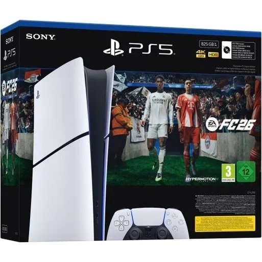 Sony PlayStation 5 Slim Digital Edition 825GB med EA Sports FC26