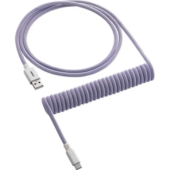 CableMod Classic Coiled Keyboard Kabel USB-C til USB-A, Rum Raisin, 1,5 m