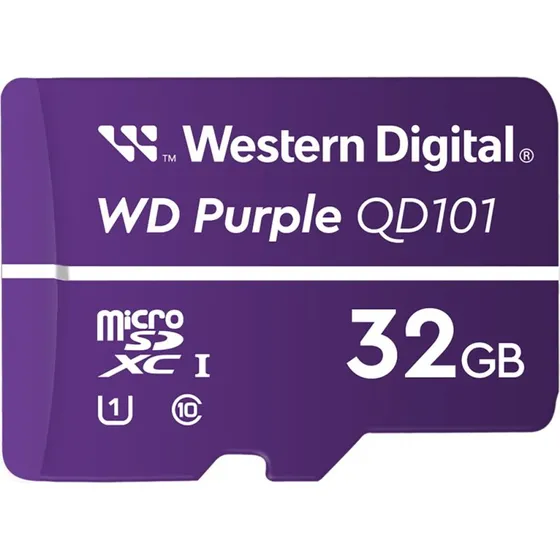 WD Purple microSDXC 32GB UHS-I U1, lilla