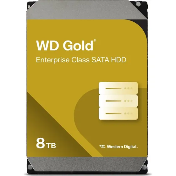 WD Gold 8 TB 3,5" SATA 7200 rpm Harddisk