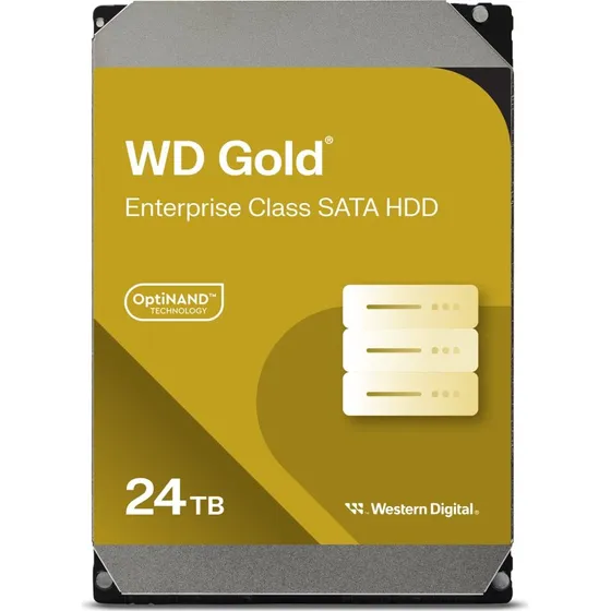 WD Gold 24TB 3.5" SATA-600 7200rpm Enterprise Harddisk