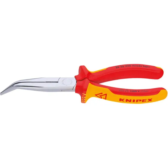 Knipex Fladrundtang m. skær 200 mm VDE (1000 V)