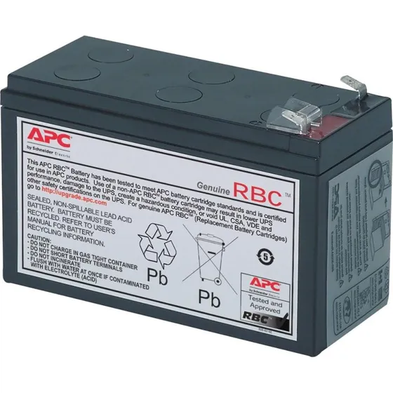 APC RBC17 UPS-batteri, VRLA, sort