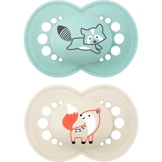 MAM Sut Original 6-16M Silikone Blå 2 stk