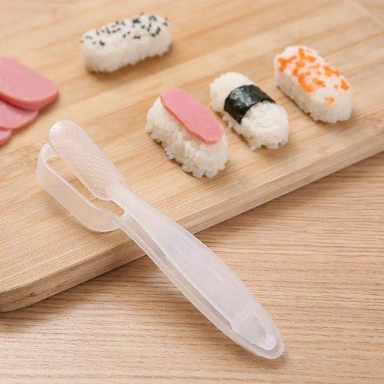 Sushiform med håndtag – plastik, gennemsigtig, 24 x 9,2 cm