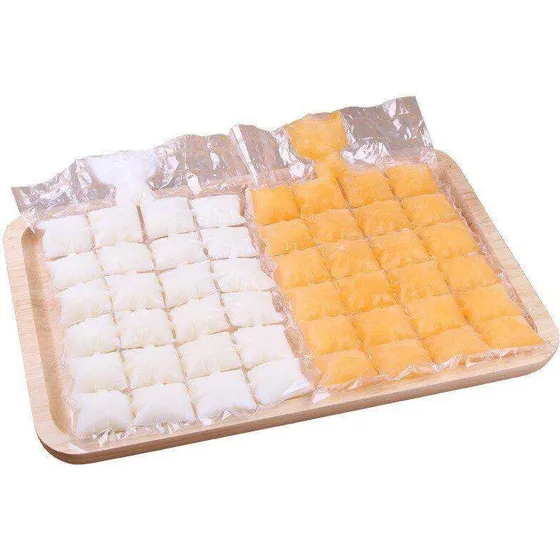 Selvlukkende isterninger 10 stk – Gennemsigtig plast