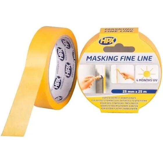 HPX Fine Line Maskingtape orange 25 mm x 25 m