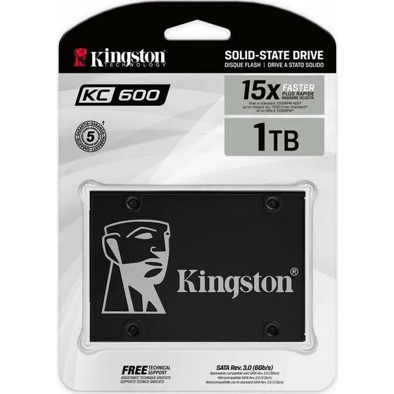 Kingston KC600 1 TB 2,5" SATA SSD