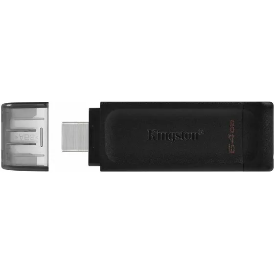 Kingston DataTraveler 70 64 GB USB-C Sort