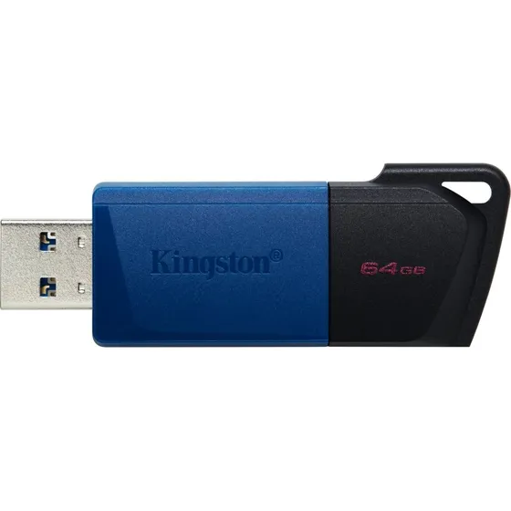 Kingston DataTraveler Exodia M 64 GB USB 3.2 Gen 1 (2 stk, sort/blå)