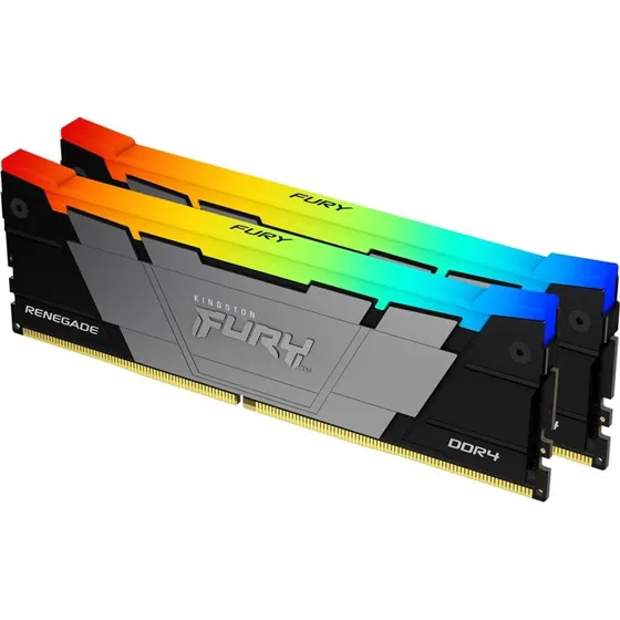 Kingston FURY Renegade DDR4 16 GB (2×8 GB) 3200 MHz CL16 RGB, sort