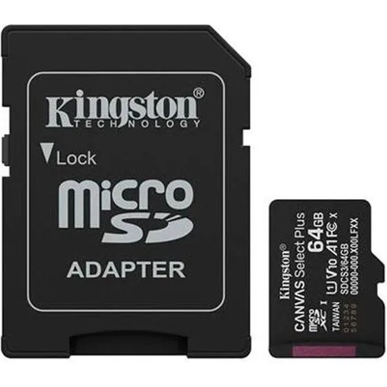 Kingston Canvas Select Plus microSDXC 64 GB med SD-adapter