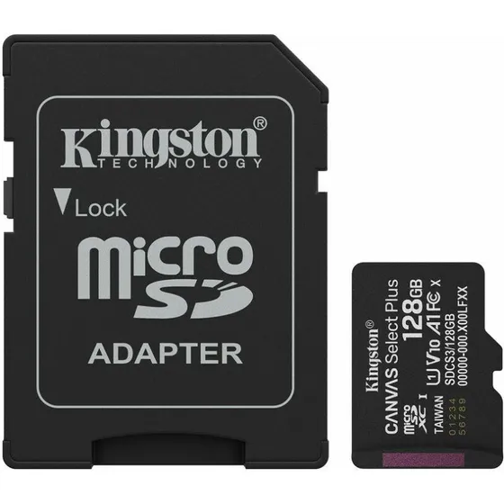 Kingston Canvas Select Plus microSD 128 GB med SD-adapter