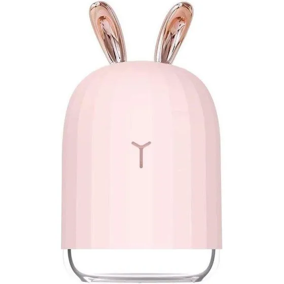 Lovely Humidifier Kanin-Lyserød, Luftfugter med 7-farvet belysning