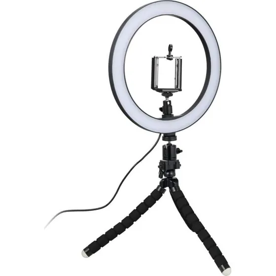Lumina Ring Light 26 cm med justerbart stativ og Bluetooth-selfudløser