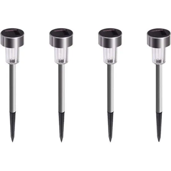 4x Solcelle Havelamper - LED, vejrbestandige, 6-8 timer lys