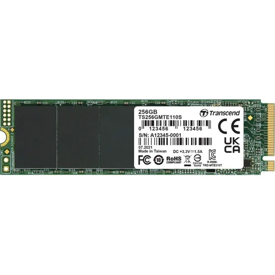 Transcend 110S PCIe M.2 NVMe 256 GB (R1600/W1000)