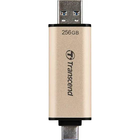 Transcend JetFlash 930C 256 GB USB-C/USB-A Guld