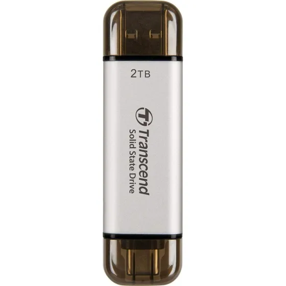 Transcend ESD310S Portable SSD 2TB USB-C Sølv