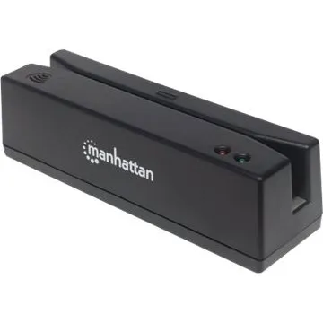 Manhattan USB-A Magnetstribe Kortlæser, Triple Track, Sort