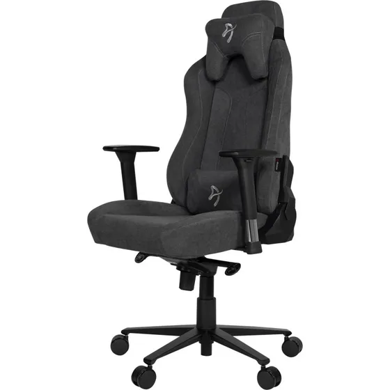 Arozzi Vernazza Soft Fabric Gamer Stol Sort Grå
