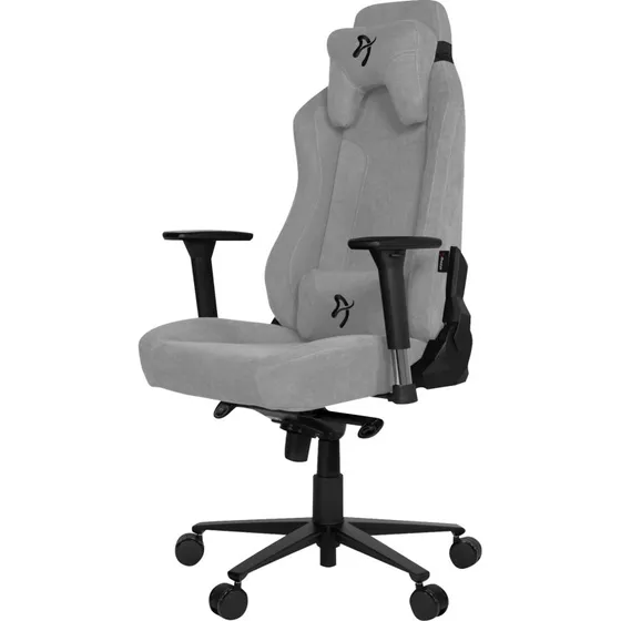 Arozzi Vernazza Soft Fabric Stol - Sort Grå, Op til 140 kg