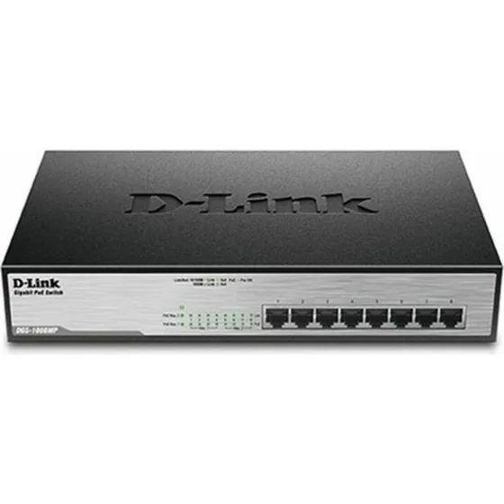 D-Link DGS-1008MP 8-port Gigabit PoE Desktop-Switch