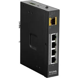 D-Link DIS 100G-5PSW 4-port PoE+ Switch, DIN-monterbar
