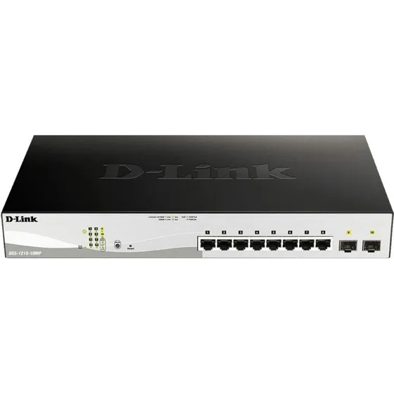 D-Link DGS-1210-10MP/E 8x PoE+ Gigabit Switch med 2x SFP