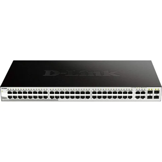 D-Link DGS-1210-52/E 48-port Gigabit Switch med 4x SFP, rackmonteret