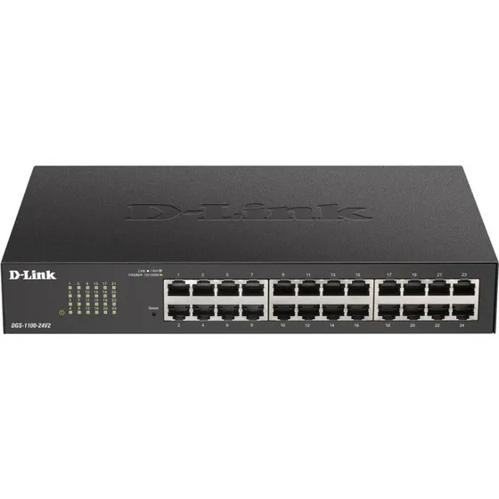 D-Link DGS-1100-24V2/E 24-port Smart Switch, flæktløs, webadmin