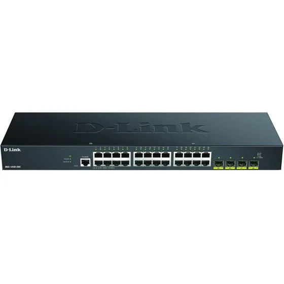 D-Link DGS-1250-28X/E 28-port Gigabit Switch med 10G SFP+