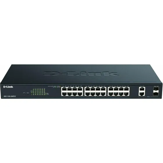 D-Link DGS-1100-26MPV2/E PoE+ Gigabit Switch 24x RJ45 2x SFP