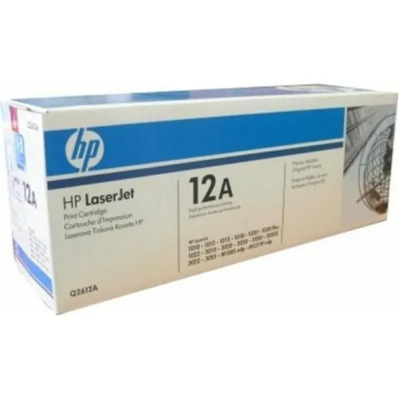 HP Q2612A Original Toner, Sort, 2000 sider
