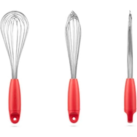 Dreamfarm Flisk 3-i-1 piskeris, foldbart (rød)