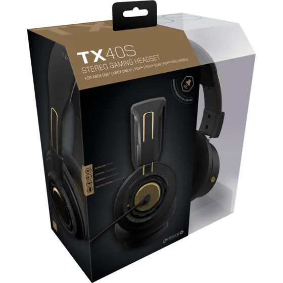 Gioteck TX-40 S Bronze Svart Headset med Mikrofon