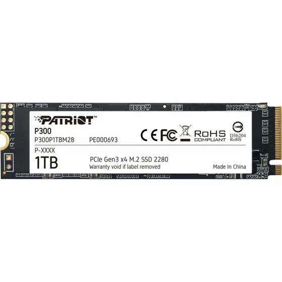 Patriot P300 M.2 NVMe SSD 1 TB PCIe 3.0 x4