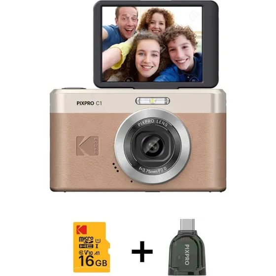 Kodak Pixpro C1 Digitalt Kamera 13MP Brun