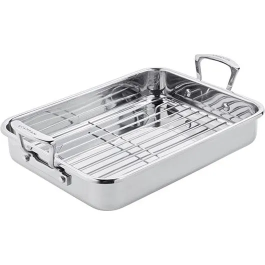 Scanpan Impact 42x26 cm bradepande med rist