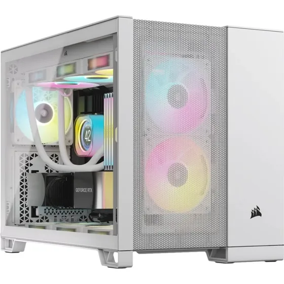 Corsair 2500D Airflow Micro ATX Hvid med Hærdet Glas