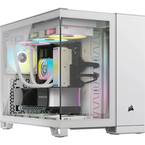 Corsair 2500X Micro ATX Hvid med Glasvindue
