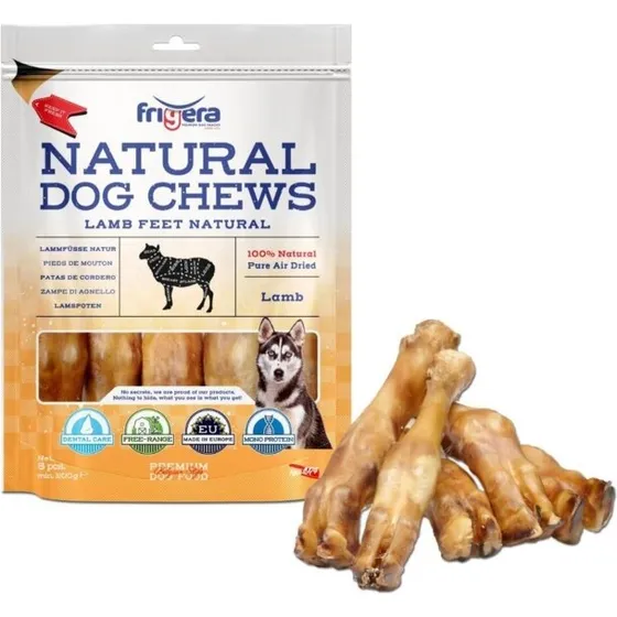 Frigera Natural Dog Chews lammefødder, 5 stk