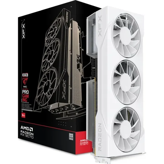 XFX Radeon RX 9070 XT Gaming 16GB White