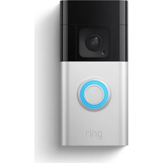 Ring Video Doorbell 3 Plus, sølv, trådløs med nattesyn