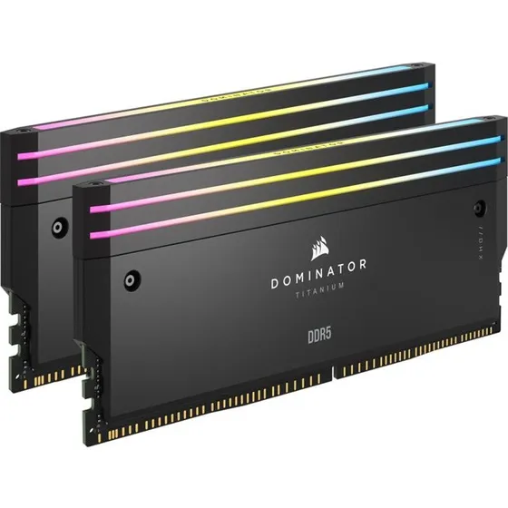 Corsair Dominator Titanium DDR5 RGB Lysforbedringssæt, Sort