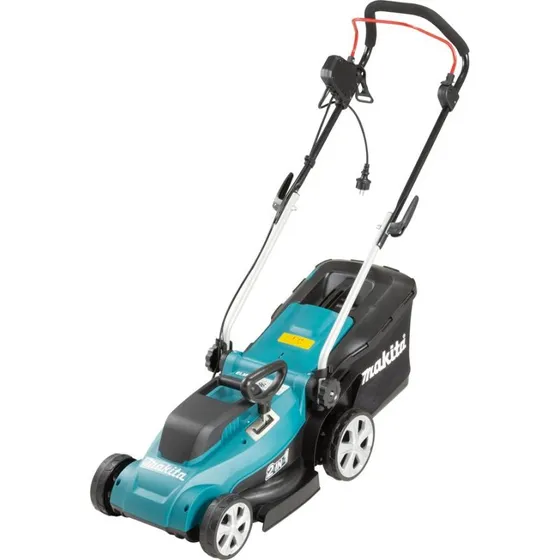 Makita ELM3320 Elektrisk Plæneklipper 33 cm, Sort/Turkis