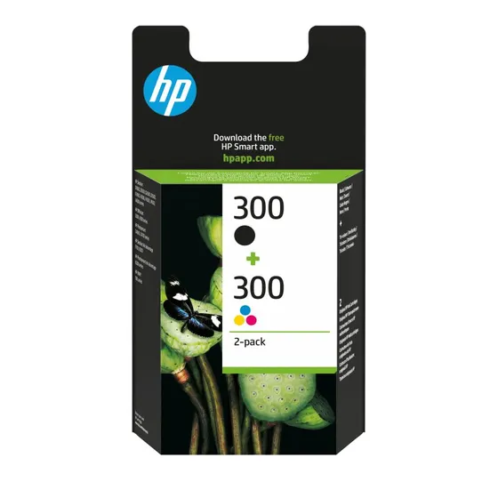HP 300 Sort Farve (Cyan, Magenta, Gul) Blæk 2-pak
