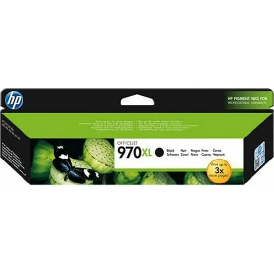 HP 970XL Sort Pigmentblæk, 9200 sider