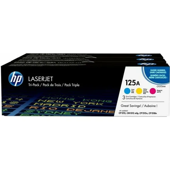 HP 125A Toner Triplepack (Cyan, Magenta, Gul)