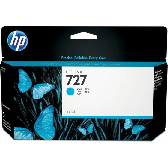 HP 727 Cyan Blækpatron 130 ml (B3P19A)
